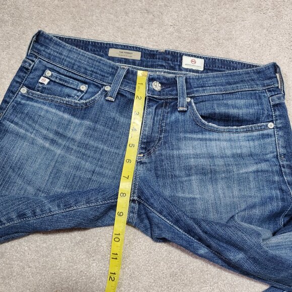 AG ADRIANO GOLDSCHMIED Tomboy Relaxed Straight Leg Jeans Low Rise Women 26 x 33" - Picture 11 of 14